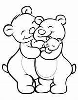 Bear Family Coloring Pages Cartoon Proud Bears Printable Kids Cliparts Clipart Animal Drawing Graduation Sheknows Color Sheets Mothers Mother Clip sketch template