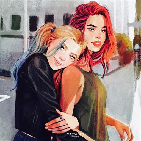 harley quinn and poison ivy in a modern au incase you