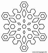 Coloring Snowflakes Diamond Pages Printable sketch template