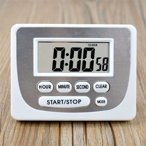 hour electronic timer alarm clock digital kitchen cooking timer count   electronic