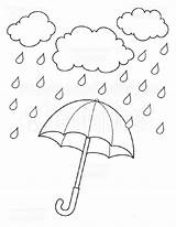Umbrella Coloring Pages Kids Printable Rain Rainy Cream Ice Drawing Template Cone Sheets Crafts Choose Board sketch template