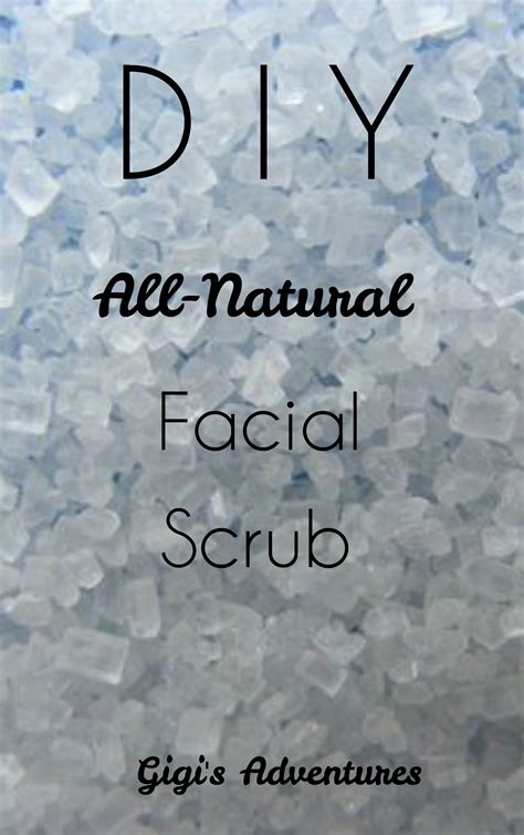 diy  natural facial scrub exfoliates cleanse pores