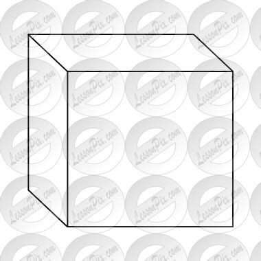 cube outline  classroom therapy  great cube clipart