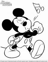 Mickey Coloring Mouse Pages Whistling Disney Whistle Color Kids Drawing Clipart Micky 45b4 Book Printable Library Print Minnie Colouring Gang sketch template
