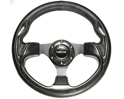 nrg carbon fiber mm sport steering wheel universal