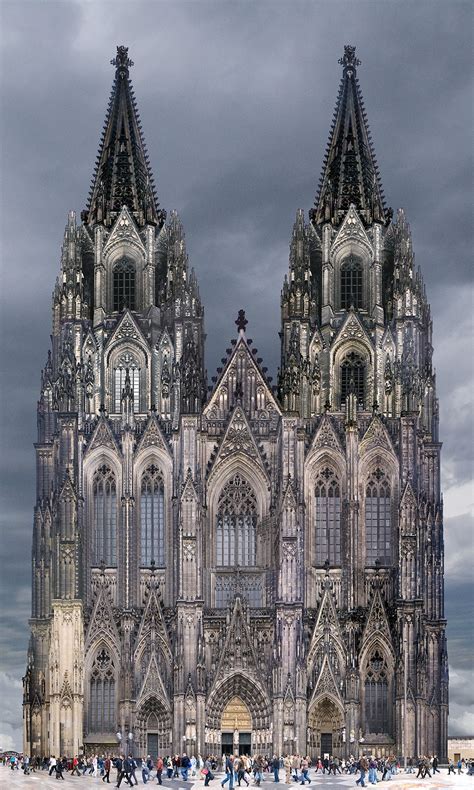 cologne cathedral  cologne germany   largest church  germany built