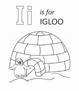 Igloo Coloring Eskimo Pages Kids sketch template