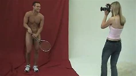 cfnm shy man has to strip naked for female photographer