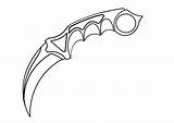 Karambit Cuchillos Personalizados Espadas Drawings Knives Armas Easy sketch template