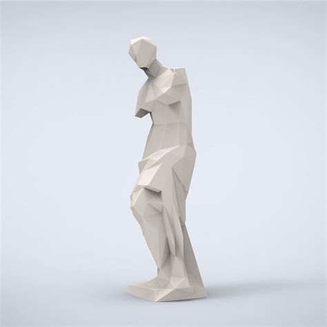 printable venus de milo lowpoly style 3d model 3d printable cgtrader