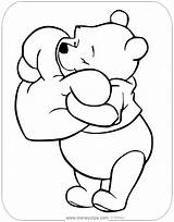 Pooh Hugging Disneyclips Piglet Mickey Poo Anycoloring Winne Eeyore sketch template