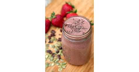 chocolate strawberry banana better sex smoothie low calorie smoothies popsugar fitness photo 3