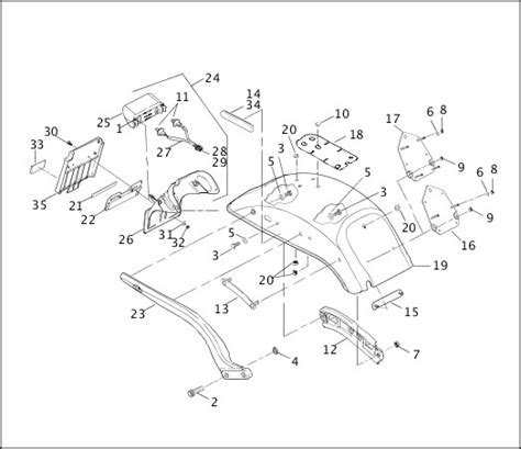 motorcycle parts diagram harley