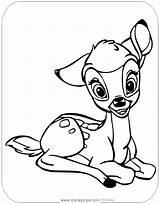 Bambi Coloring Disneyclips sketch template