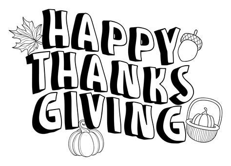 happy thanksgiving coloring pages  kids smart kiddyblogspotcom