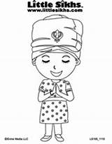 Sikh Colouring Coloring Pages Bodh Gurbani Sheets Little Reserved Rights Copyright Kaur Sikhs sketch template