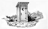 Outhouse sketch template