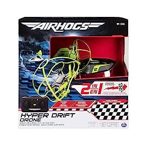 amazoncom air hogs    hyper drift drone  high speed racing  flying green toys