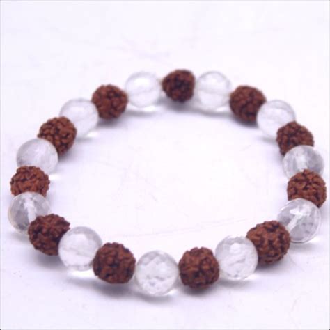 rudraksha crystal bracelet mm buy     price