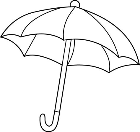 umbrella coloring page  clip art