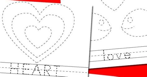 valentines day picture word tracing printables valentines letter