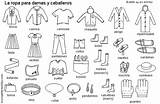 Spanish Clothing Worksheet Ropa Worksheets La Vocabulary Coloring Clothes Activities Teaching Vocabulario Items Printable Kids Learn School Learning Para Prendas sketch template