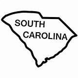 Carolina South Outline State Pages Decal Coloring Gamecocks Clip Logo Template sketch template