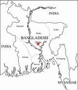 Bangladesh Bangladesch Landkarte sketch template