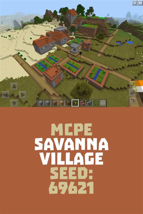 cool mcpe savanna village seed  minecraft houses minecraft p