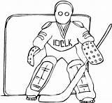Coloring Senators Pages Ottowa Kids Hockey Keeper sketch template
