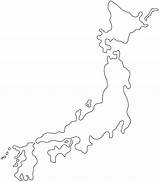 Japan Map Printable Outline Blank Pdf sketch template