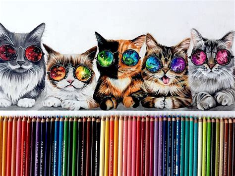 Galactic Cats Drawing By Sydney Nielsen Art Album On Imgur