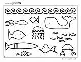 Coloring Printable Pages Year Sheets Drawing Olds Joel Sheet Underwater Made June Kids Creatures Old Worksheets Drawings Sea Fish Blackfish sketch template