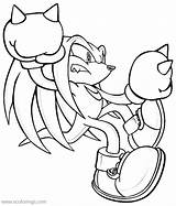 Knuckles Echidna Sega Xcolorings 1024px 114k Slips sketch template
