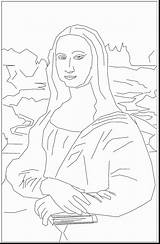 Da Lisa Mona Coloring Vinci Leonardo Pages Sculpture Getcolorings Gioconda La Printable Print Color Leonardos Horse sketch template