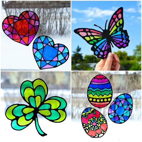 space stained glass suncatchers