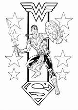 Wonder Man Woman Superman Son sketch template