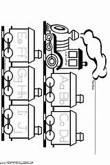Tren Colorear sketch template