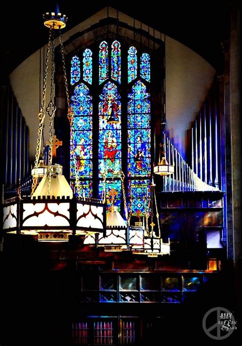 The Light Through The Stained Glass Windows Painted The