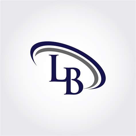 monogram lb logo design  vectorseller thehungryjpeg
