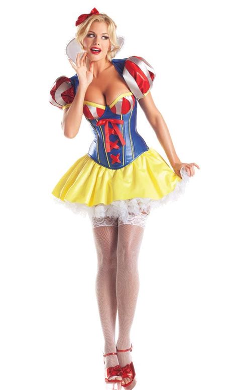 5 piece snow white corset costume this is halloween