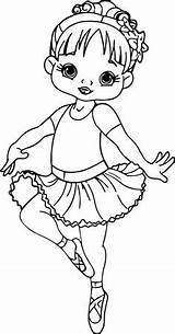 Coloring Pages Ballerina Girl Cartoon Girls Dance Colouring Leap Baby Kids Nice Printable Toddler Little Cute Movie Sheets Discover Information sketch template