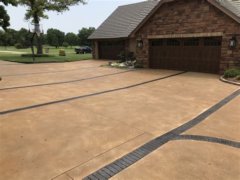 resurfacing  staining  faded concrete driveway direct colors