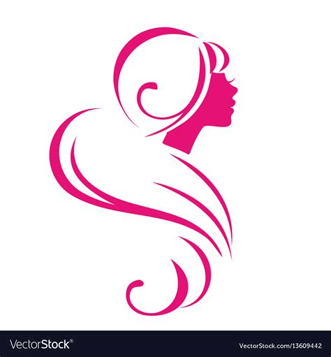 abstract portrait of a beautiful girl royalty free vector