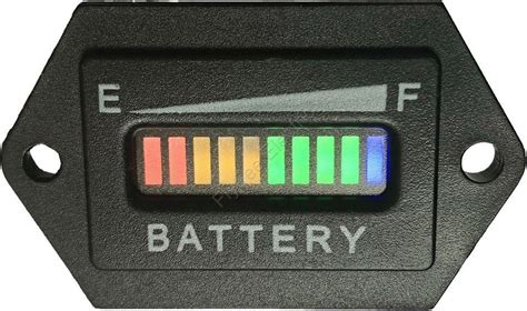 hexagon  bar led digital battery gauge charge indicator battery level indicator  golf