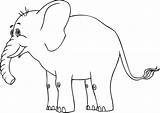 Elefant Colorat Elephants Desene Planse Filling Educative Trafic sketch template