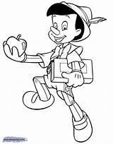 Pinocchio Coloring Pages School Disneyclips Off sketch template