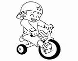 Triciclo Andar Menino Tricycle Ragazzo Nino Infantil Acolore sketch template