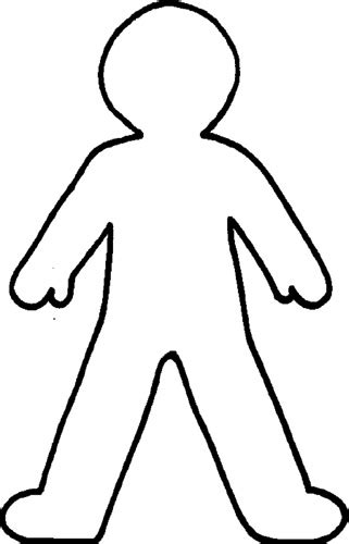 outline  human body clipart clipart