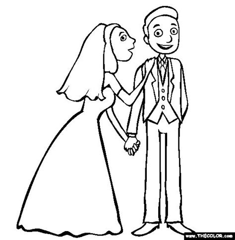 coloring pages weddings images  pinterest